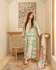 Fresh Bloom Korean Crepe 2-Piece Suit