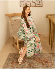 Fresh Bloom Korean Crepe 2-Piece Suit