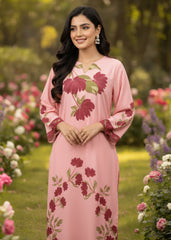 Blush Bloom 2-Piece Korean Crepe Suit