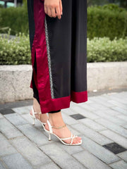 Velvet Edge Noir Kurta Yl-97