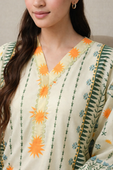 Printed Korean Crepe Long Kurta