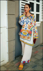 Multi colored Stitched 2 Piece Co-Ord Set Y-38