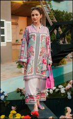 Floral Fusion Pink Printed Stitched Kurta Set Y-39