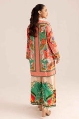 Floral Fusion Pink Printed Stitched Kurta Set Y-39