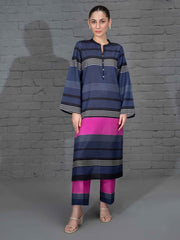 Stitched Silk Velour Suit 2-Piece Set Y64