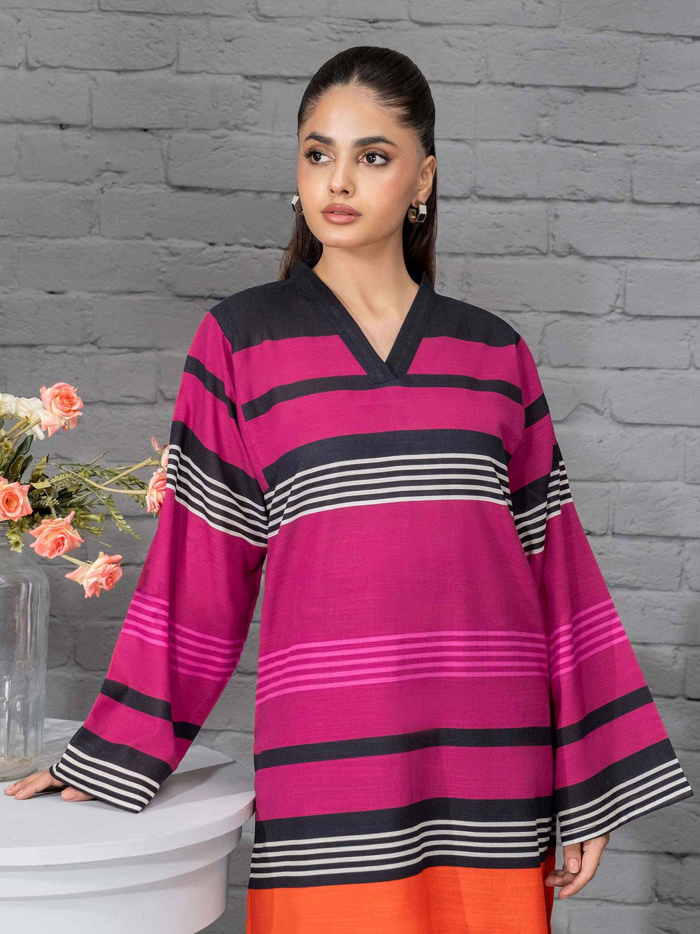 Stitched Silk Velour 2-Piece Suit Y63