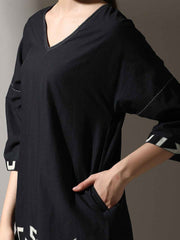 Noir Geometry Co-Ord Set – Premium Lawn Y84