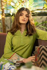 Chic Pink and Indigo Digital Print ( YL- 106 )