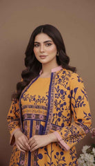 Elegant Traditional Print Koti Style Maxi 2-Piece (YL 114)