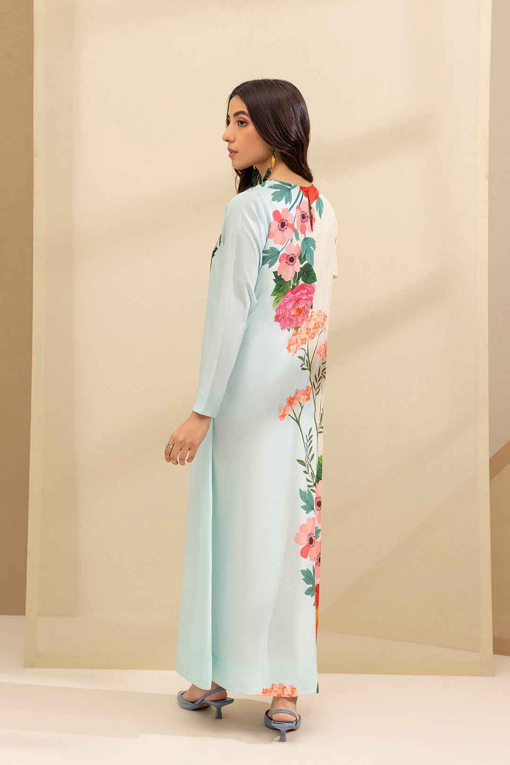 Floral 2-Piece Digital Printed Stitched Suit – YL-10