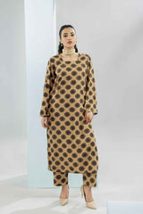 Sand Bloom – Crepe 2 Piece Stitched Suit YL 26