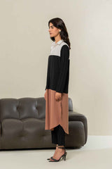 Geometric Color-Block Festive Dress ( YL- 61 )