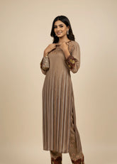 Soft Brown Digital Printed 2-Piece