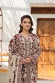 Beige Rose Printed 3-Piece Lawn ZZ-UN-26030