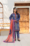 ZZ-UN-26027 Azure Bloom  Unstitched Printed 3-Piece Lawn