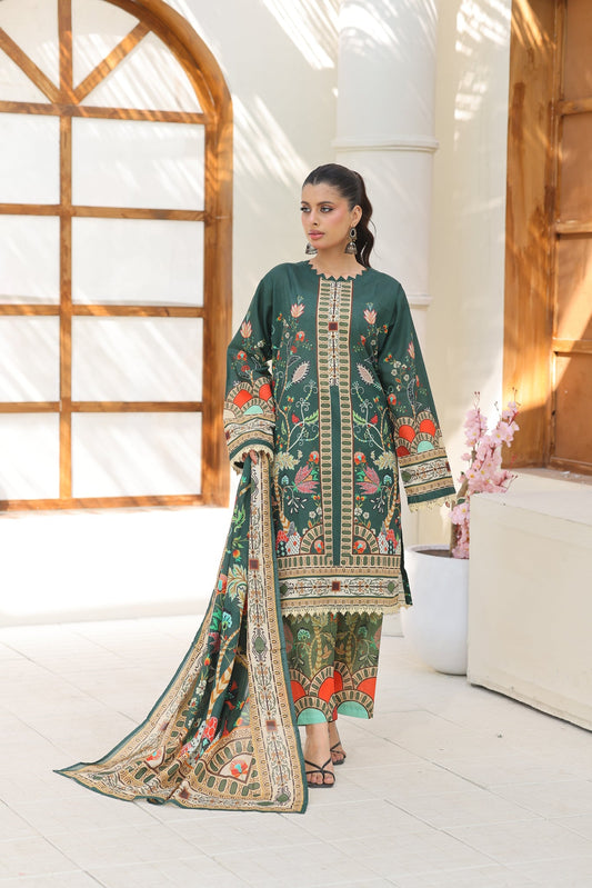 ZZ-UN-26007 – Forest Heritage Printed 3-Piece Lawn