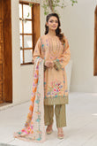 ZZ-UN-26016  Pastel Floral Printed  3-Piece Lawn