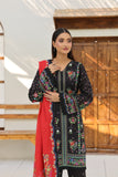 ZZ-UN-26024 Midnight Black Floral Printed Lawn 3-Piece
