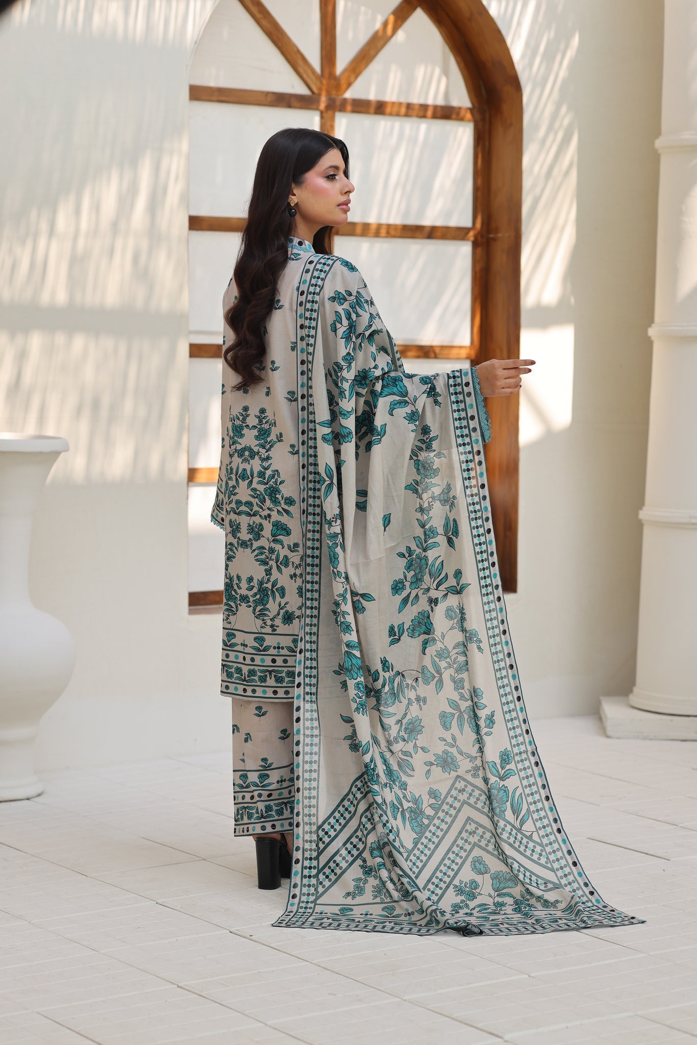 ZZ-UN-26029 Verdant Grace  Unstitched 3-Piece Printed Lawn
