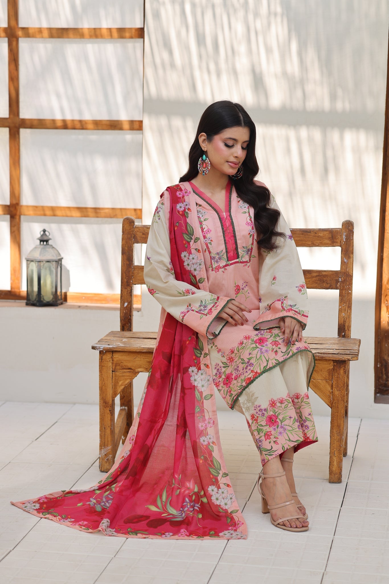ZZ-UN-26026 Blush Garden Serenity  Unstitched Printed Lawn 3-Piece