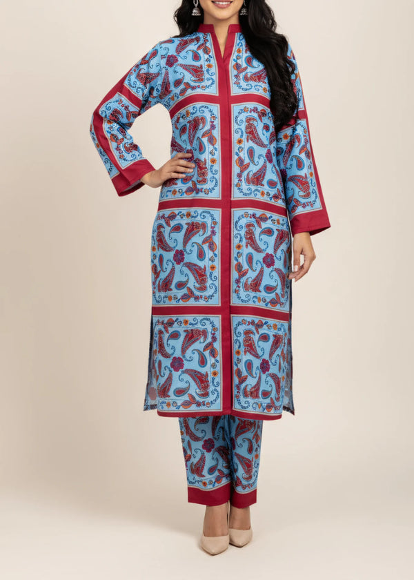Artisanal Paisley Block-Print 2-Piece Set