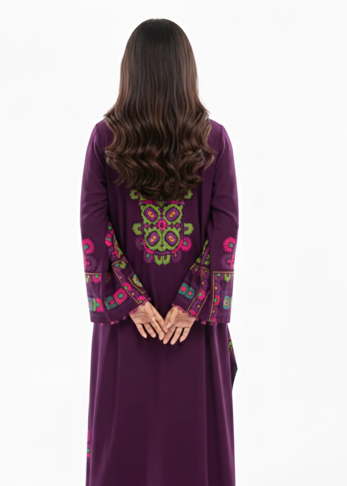 Bold Multicolored Print Tunic 2PC Set (YL 113)