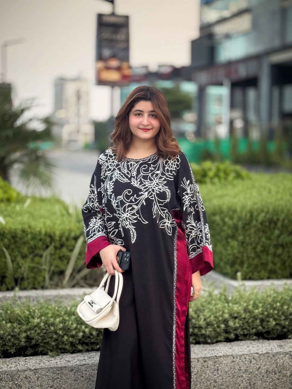 Velvet Edge Noir Kurta Yl-97