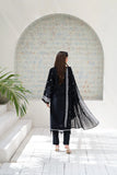Black Noir 3- PCs Embroidered Lawn Suit | ZZ-BL-26034