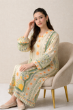 Printed Korean Crepe Long Kurta