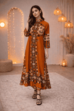 Bold Multicolored Print Tunic 2PC Set (YL 113)