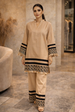 Beige Short Co Ord Set YL 201 B