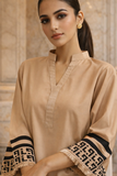 Beige Short Co Ord Set YL 201 B