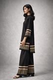 Black Printed 2PC Co Ord Set Yl 201