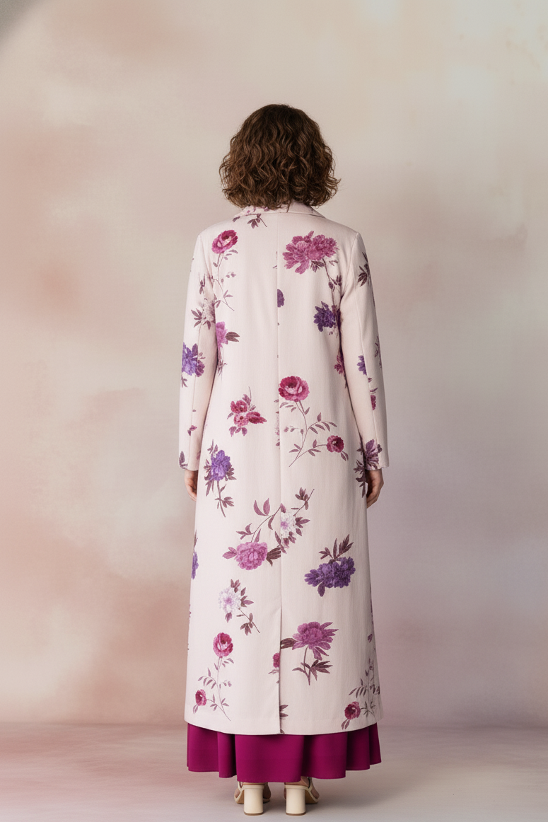 Elegant Floral Printed Long gown maxi