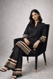 Black Printed 2PC Co Ord Set Yl 201
