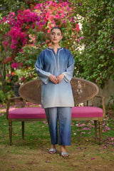 Azure Ombré Dream Two-Piece Suit