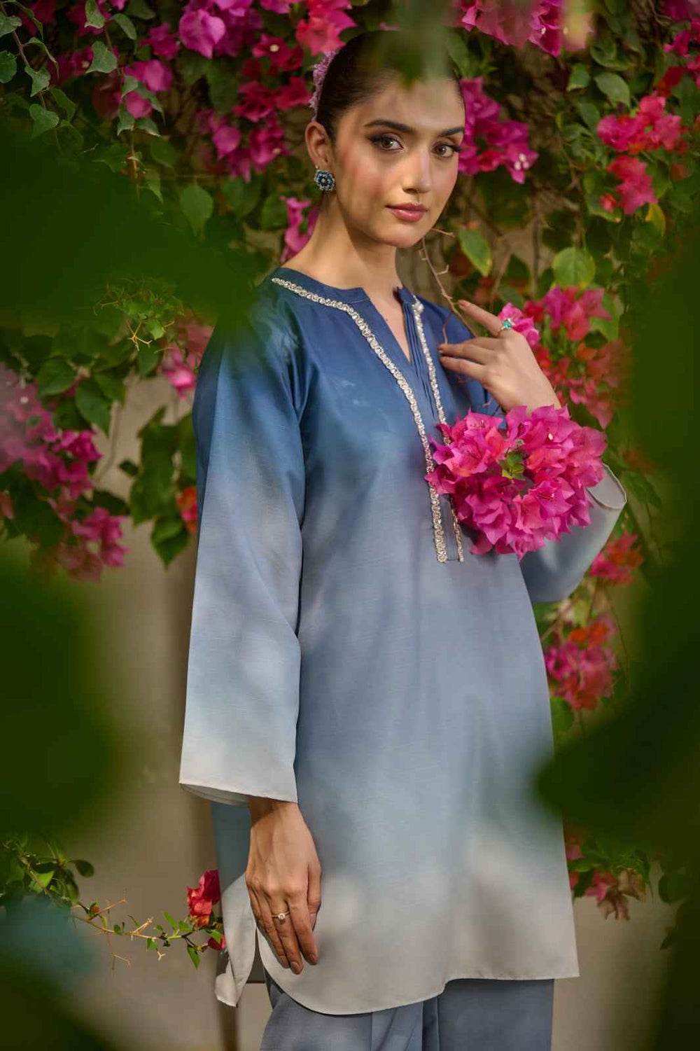 Azure Ombré Dream Two-Piece Suit