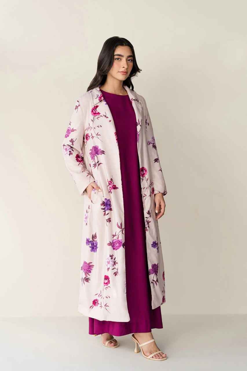Elegant Floral Printed Long gown maxi