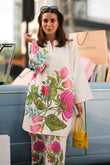 Silver attractive Floral Stitched 2 Piece Co-Ord Set Y-24