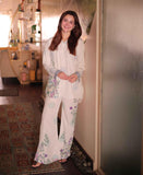 Graceful Floral Printed Co-ord Set in Pastel Hues Y-32