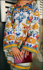 Multi colored Stitched 2 Piece Co-Ord Set Y-38