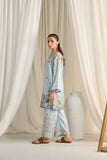 Embrace Elegance with Our Sky Blue Floral Kurta Set Y-41