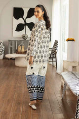 Magic Black & White Printed Stitched Co-Ord Set Y-42