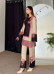 Elegant Silk Velour Stitched 2-Piece Suit – Timeless Beauty Y67