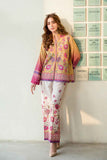 Vibrant Yellow & Pink Floral Co-Ord Set Y-7