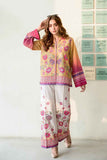 Vibrant Yellow & Pink Floral Co-Ord Set Y-7