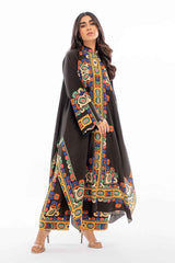 Bold Multicolored Print Tunic 2PC Set (YL 113)