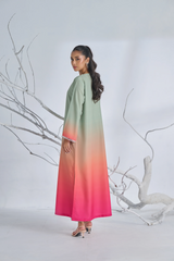 Sunset Ombré Maxi 2pcs Dress