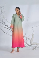 Sunset Ombré Maxi 2pcs Dress