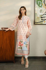 Blush Bloom – Printed Crepe Kurti 2 Piece YL 39